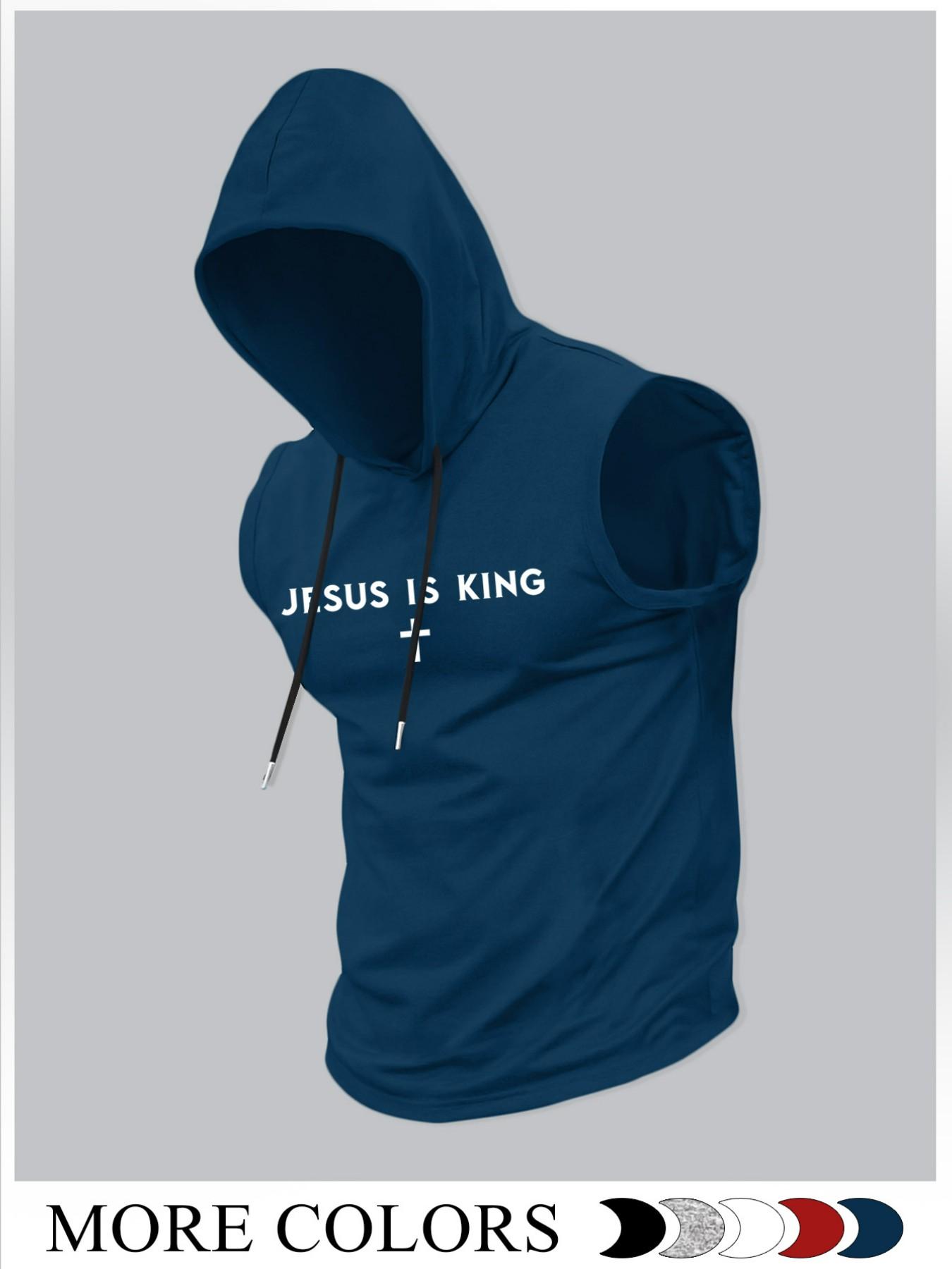 Men's Fashion Hooded, Casual Summer Wear, Athletic Workout Clothing, Moderate Fabric Thickness, Fitted Style, Ideal for Outdoor Activities