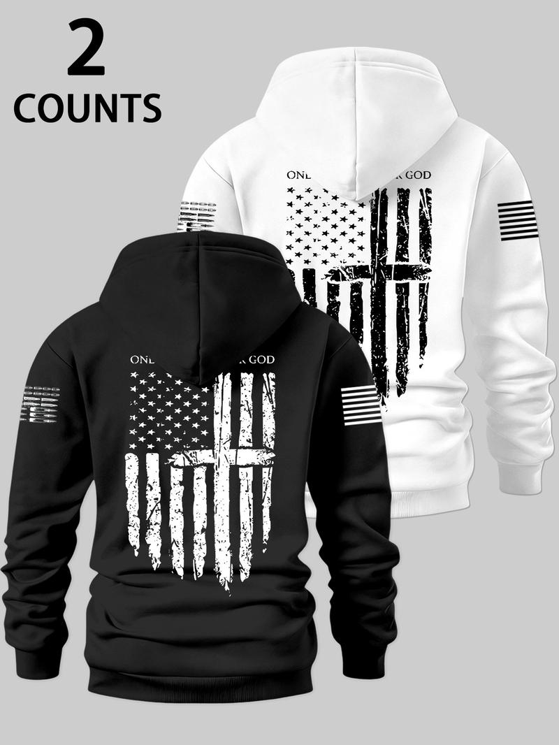 Men's Fall Winter Hoodie, Casual Fashion Graphic Design, Soft Loose Fit Long Sleeve Pullover, Perfect Gift Idea
