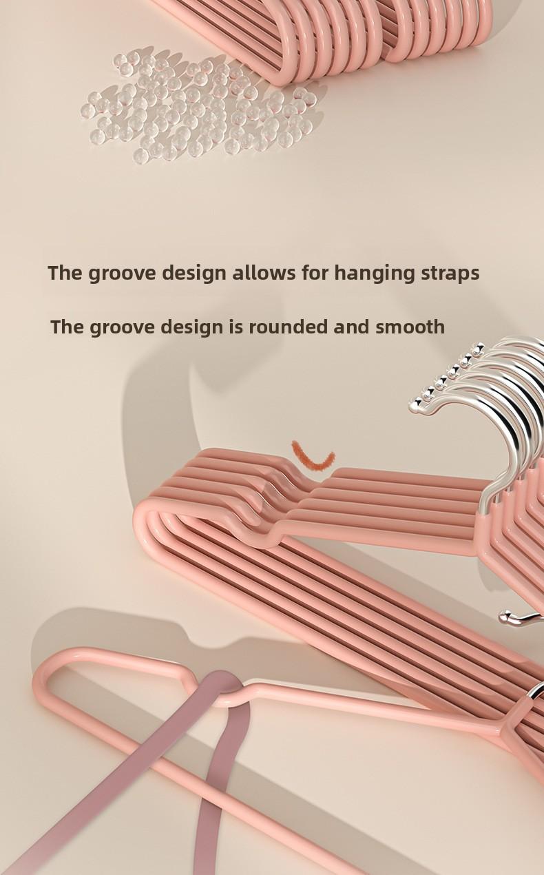 New Balcony Non - Slip Traceless Dipped - Coating Hangers for Clothing Stores Multifunctional Clothes Rack Hooks for Hanging Clothes/10-piece  Vlaue bundle