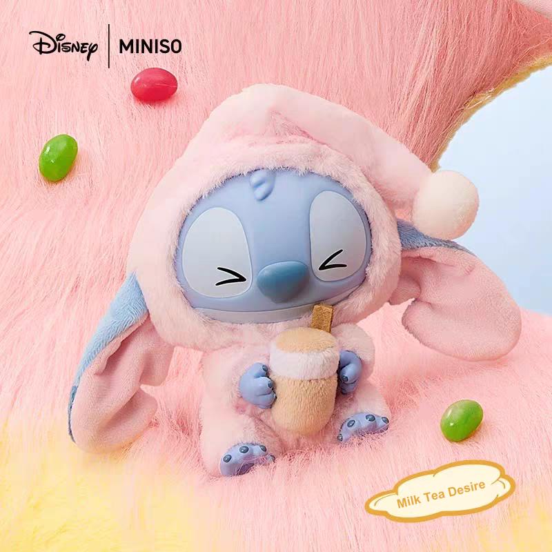 Disney × MINISO Stitch Collection Must Have A Bite Plush Keychain – Adorable Soft Fluffy Vinyl Bag Charm Cute Collectible Gift for Kids Holiday Gift