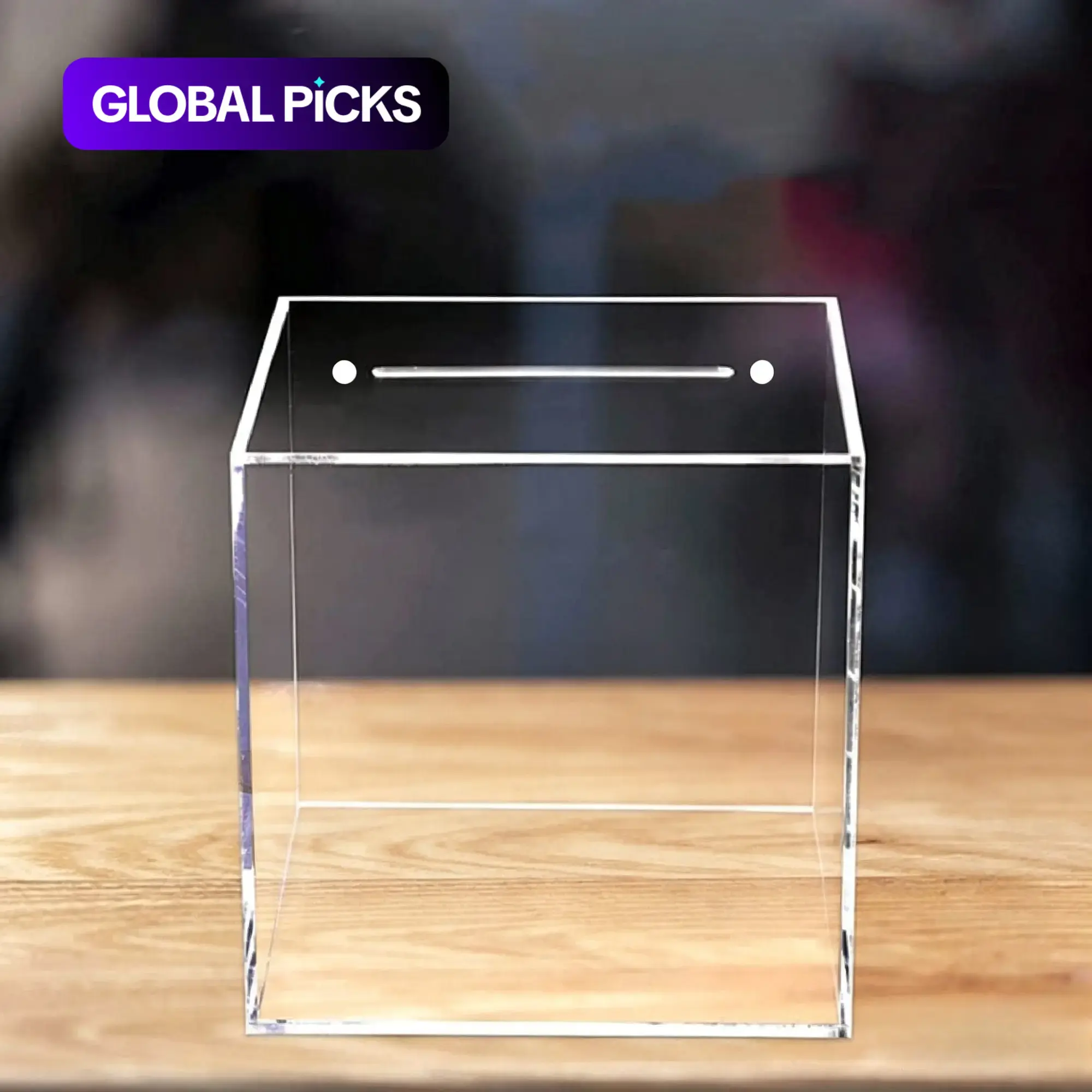 Saving Challenge Box, Clear Acrylic Piggy Bank, Sealed Money-Saving Box, Unbreakable Coin & Cash Container Jar, Acrylic Savings Jar, Coin Storage for Teens, Boys & Girls, Gift #GLOBAL PICKS