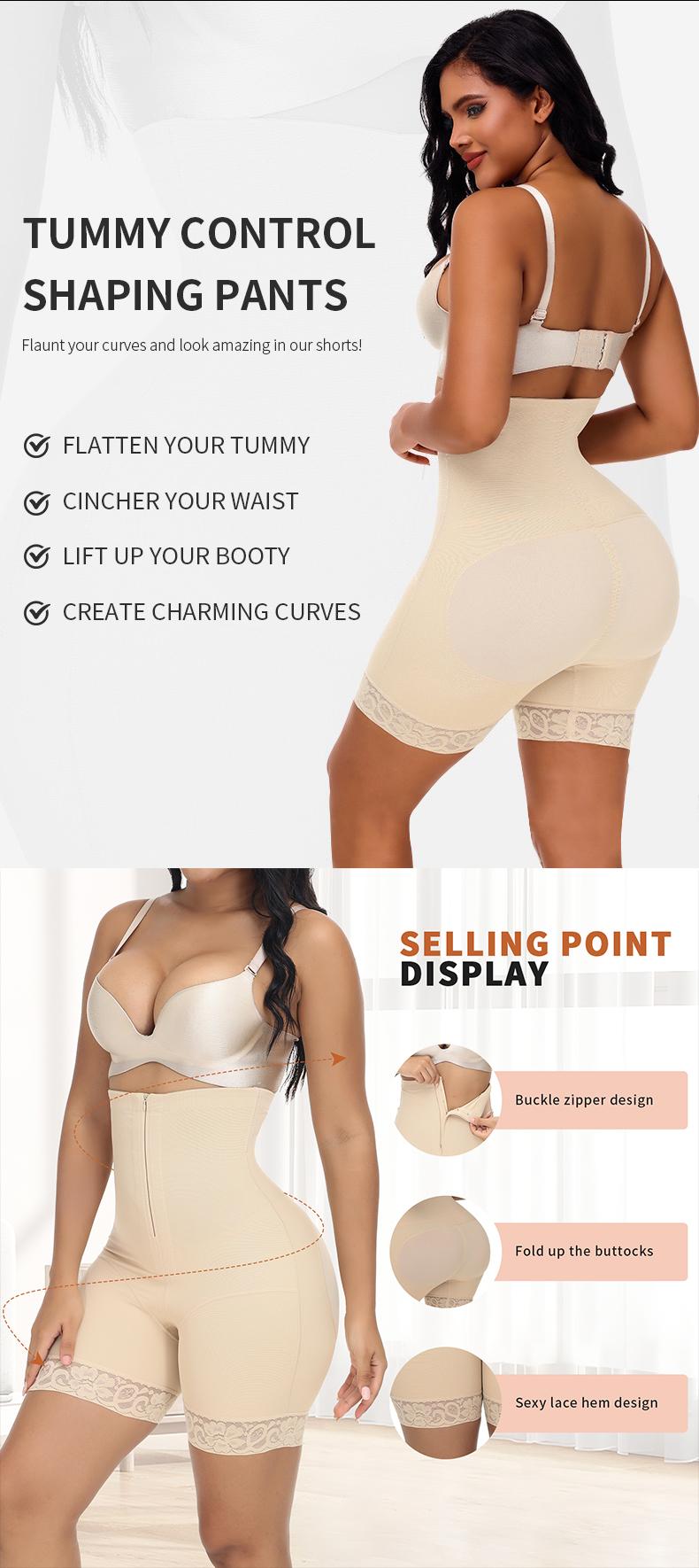 Women's High-Waist Shaping Shorts | Butt-Lifting, Tummy Control, Leg-Slimming 100% Nylon | Stretchy & Breathable