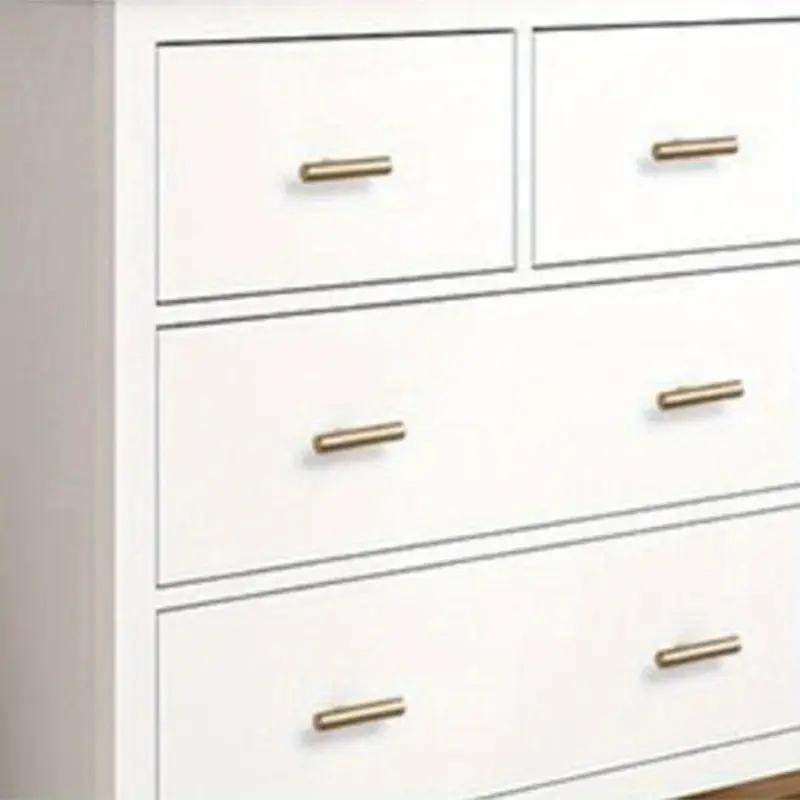 Modern Rectangular Cabinet Knobs and Pulls, Door Hardware, 50mm Long Single Hole Door Handles with Screws, Easy Installation, Simple Design