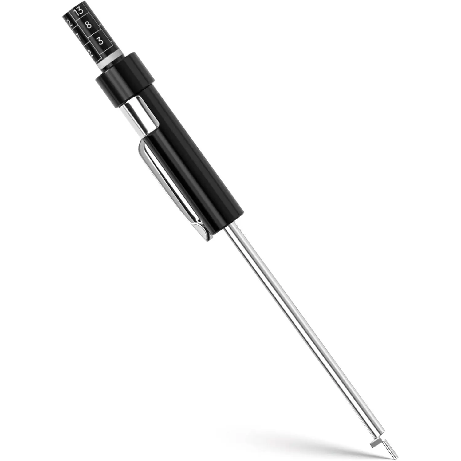 Pad Measuring Tool, Stainless Steel  Thickness Gauge | No Wheel Removal Required, Clear Scale, For  &