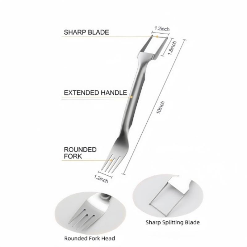 2-in-1 Stainless Steel Fruit Cutter 4-Piece Set - 2025 Upgrade Watermelon Slicer & Fork, Multi-Purpose Kitchen Utensils for Melons, Fruits - Includes Candy Plastic Spoon (Durable & Dishwasher Safe) 2-in-1 Stainless Steel Fruit Cutter 4-Piece Set - 2025 Upgrade Watermelon Slicer & Fork, Multi-Purpose Kitchen Utensils for Melons, Fruits - Includes Candy Plastic Spoon (Durable & Dishwasher Safe)