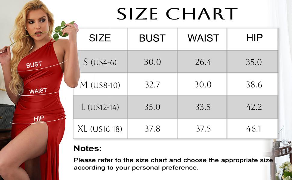 OYV Women's Sexy One Shoulder Ruched High Split Evening Maxi Formal Dress