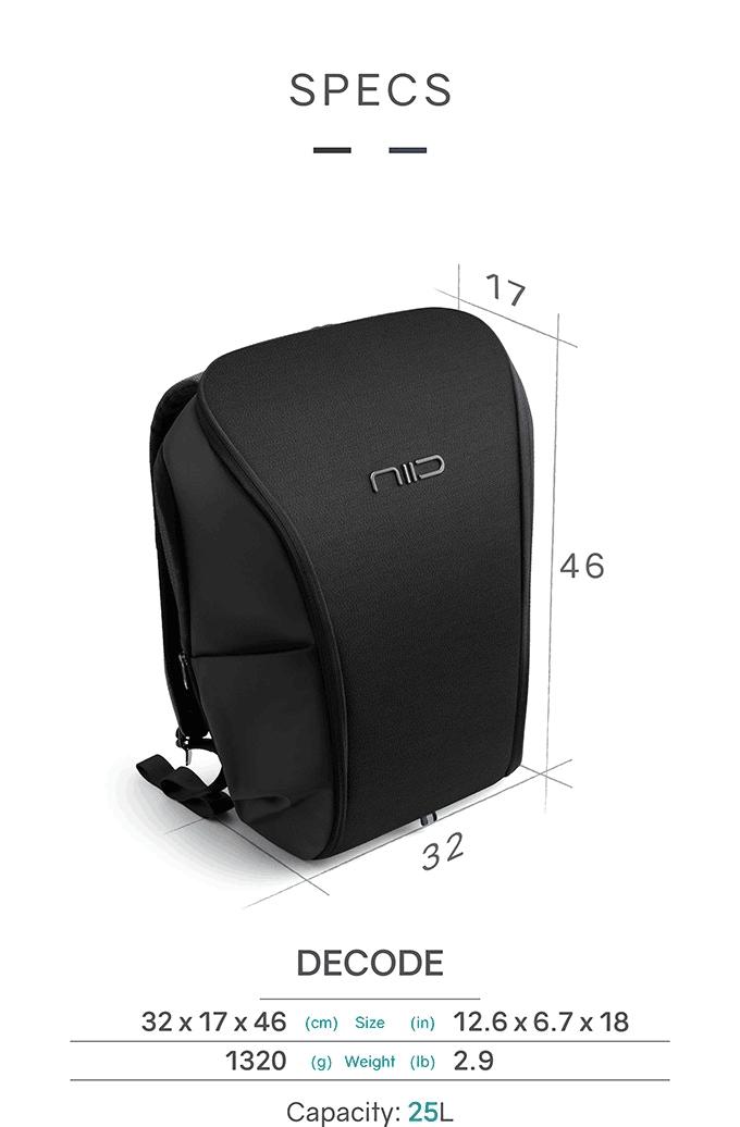 NIID Decode Backpack for 15" MacBook