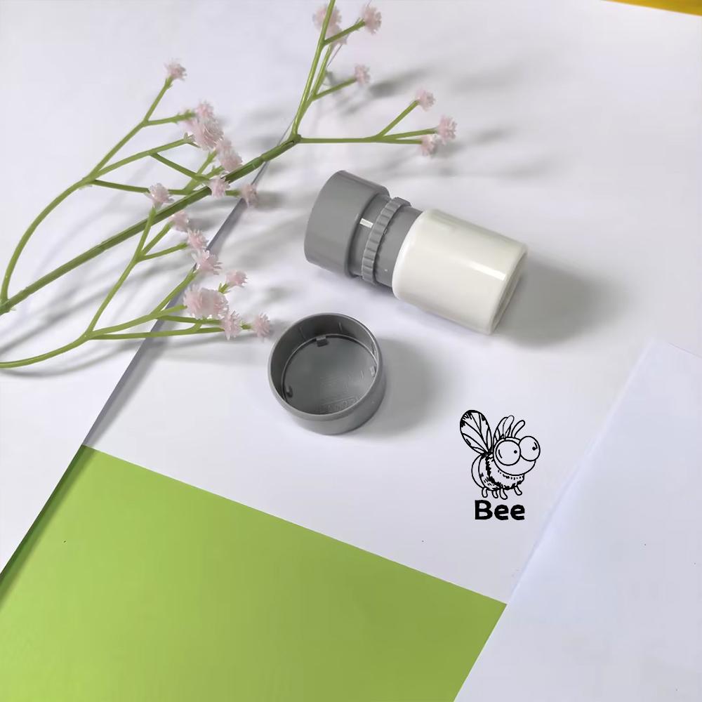 Insect Pattern Hand Account Stamp, Easy Recognition Butterflies Beetles Bees, Classroom Activity, Clear Light-Sensitive Material