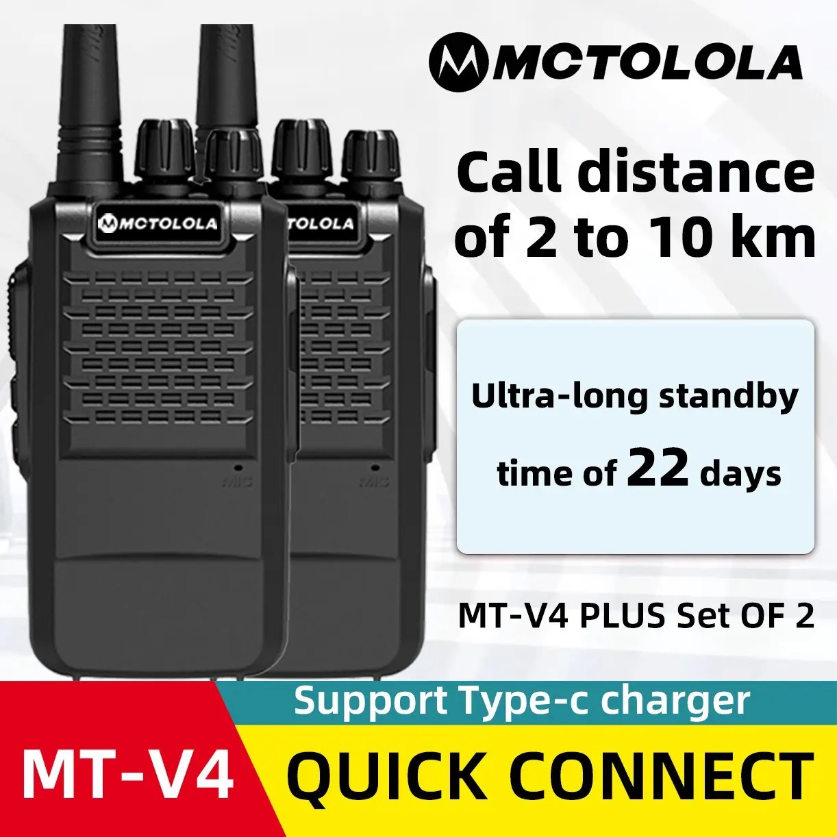 2PCS portable UHF analog two-way walkie talkie with dust-proof and durable design, supporting Type-C charging, convenient and durable, 22 day ultra long standby, suitable for communication equipment in outdoor camping, hiking, skiing and adventure teams
