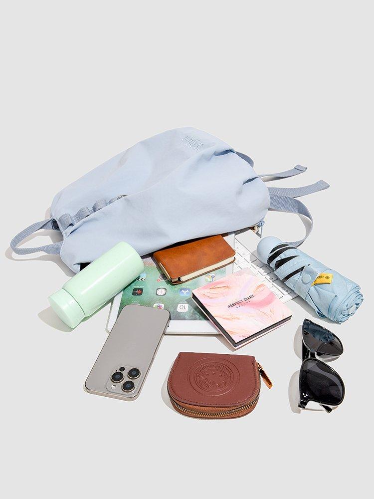 New Lightweight Nylon Backpack for Women, Large Capacity Casual Travel Daypack, Waterproof Minimalist Shoulder School Bag for Work, College & Moms