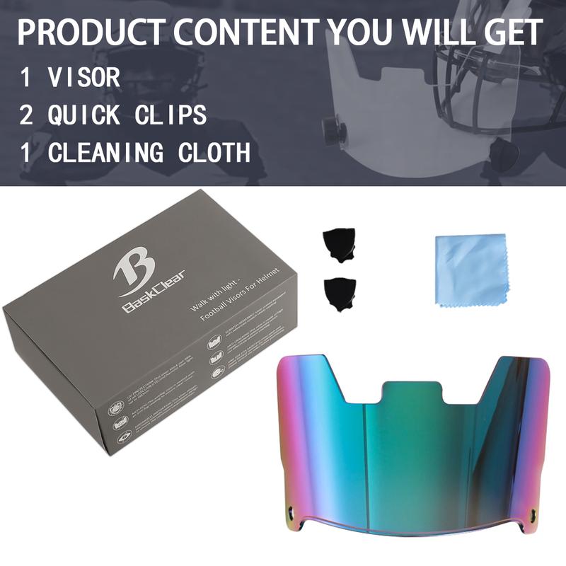 Tinted Football Visor, Football Helmet Visor for Adults&Youth