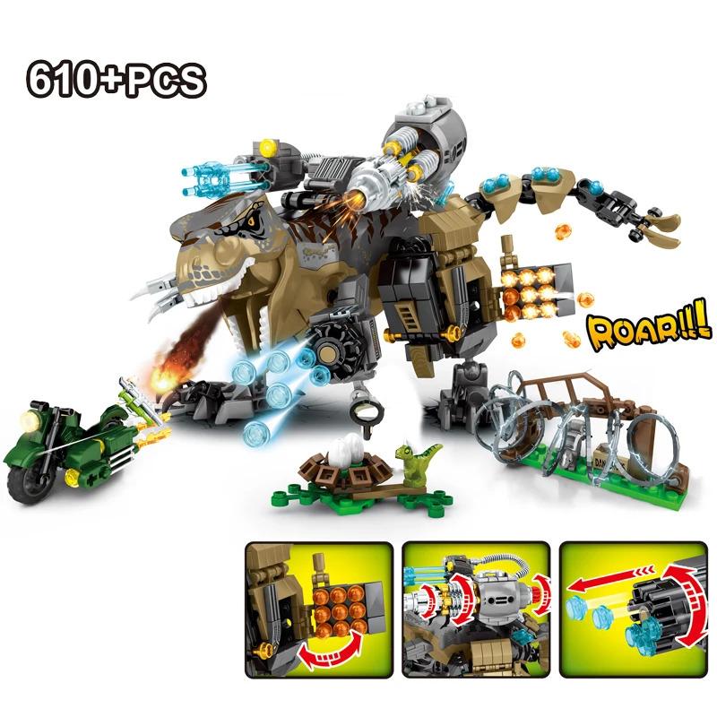 Jurassic World Buildable Model Figures, Animal Park Building Blocks, Dino Robot Bricks, Children’s Toy Gifts