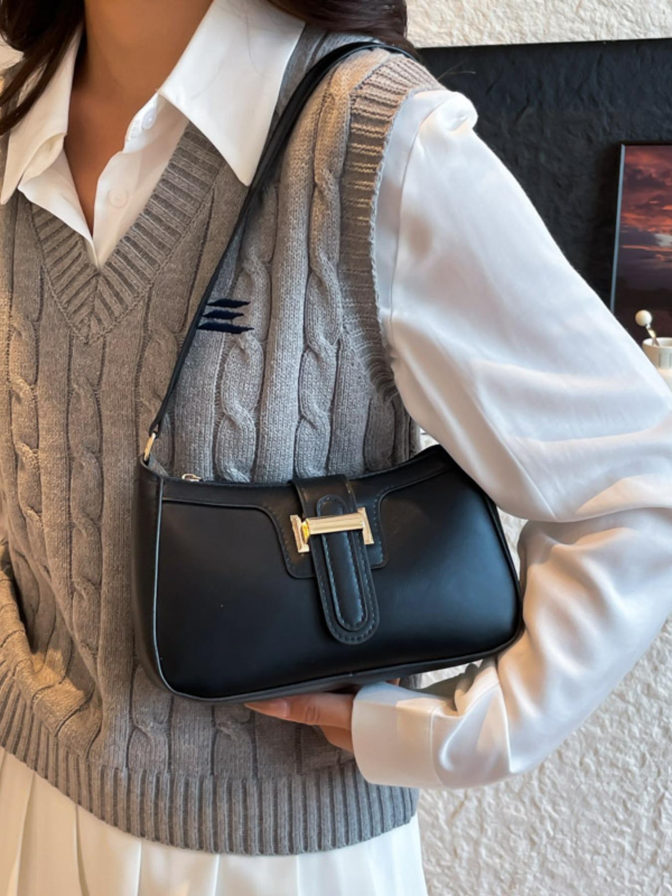 New Versatile French Bread Bag for Women, High-End Commuter Underarm Handbag, Perfect for Work, Shopping, Travel