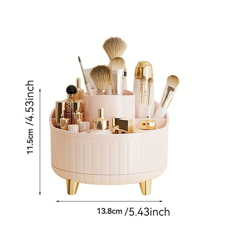 Rotating Storage Box, Bathroom Organizer, Cosmetic Holder, Beauty Supplies Organizer, Stationery Container, Desk Organizer, Rotating Tray, Bath Accessories