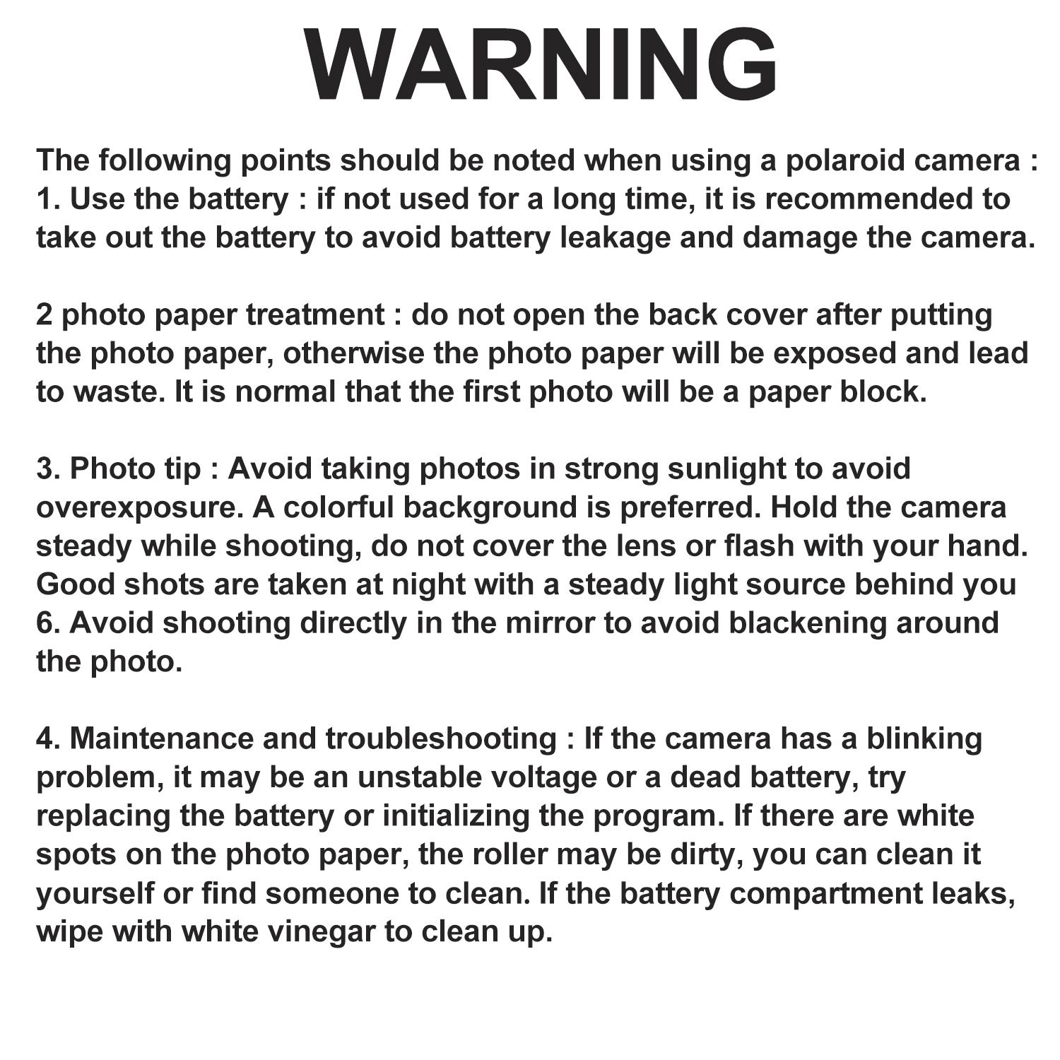 Kids Instant Print Camera 48MP High Definition 1080P Video, 8X Magnification Zoom with Flashlight, 5 Color Photo Filters, 3s/5s/10s Timed Shooting & 3/5 Burst Shooting, Includes 3 Rolls Printing Paper, Great Camera Toy for Kids