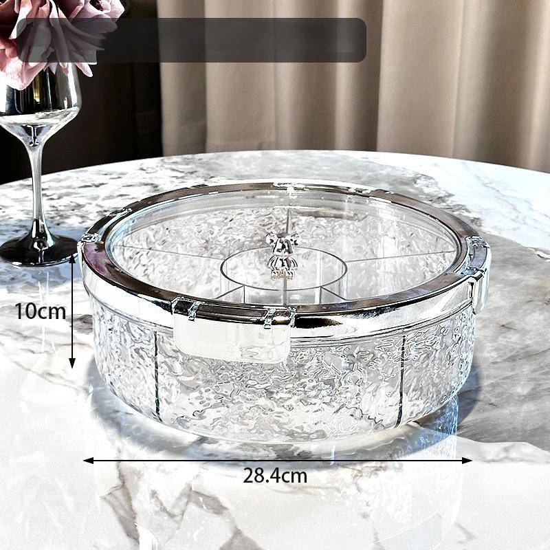 A Best Snack tray , Luxury Home Use, Living Room Coffee Table Snack Organizer, Snack Containers, Candy Nut Storage Box, Space-Saving Solution