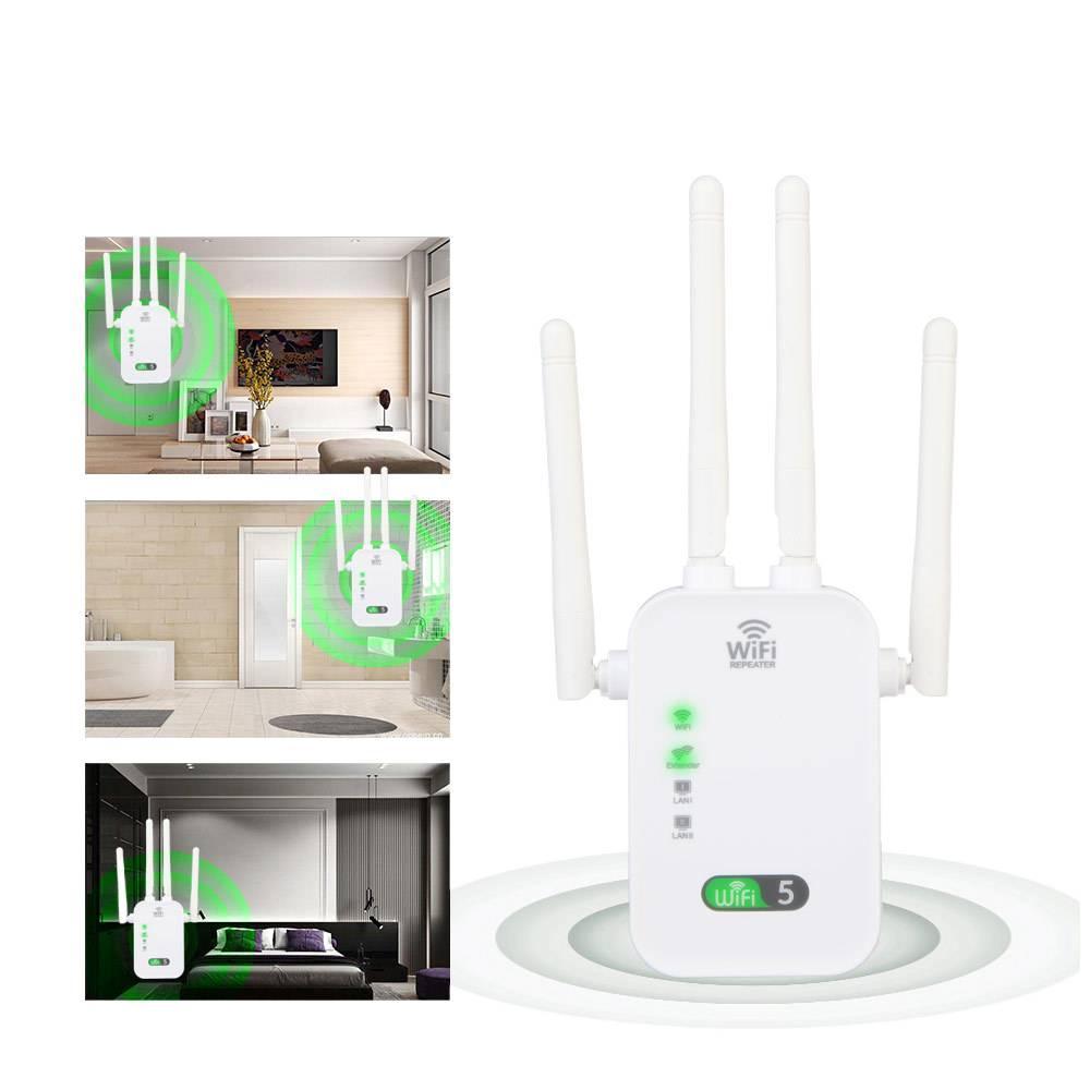 Dual-Band Wireless Wi-Fi Extender for Computers, Gamers & Apartments, High-Speed Signal Booster, WPA2 Data Security, Easy-Setup Network Expander for Full Internet Coverage (Home Users Compatible)