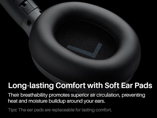 TOZO HT3 Hybrid Noise Cancelling Headphones, 90H Playtime Wireless Over Ear Bluetooth Headset, Spatial Audio AI Chat with 5 Mics, Supports Dual Connection and USB-C Input, with 32 EQ Music Modes, Travel Gym Work Home, Gift Ready TOZO HT3 Hybrid Noise Cancelling Headphones, 90H Playtime Wireless Over Ear Bluetooth Headset, Spatial Audio AI Chat with 5 Mics, Supports Dual Connection and USB-C Input, with 32 EQ Music Modes, Travel Gym Work Home, Gift Ready