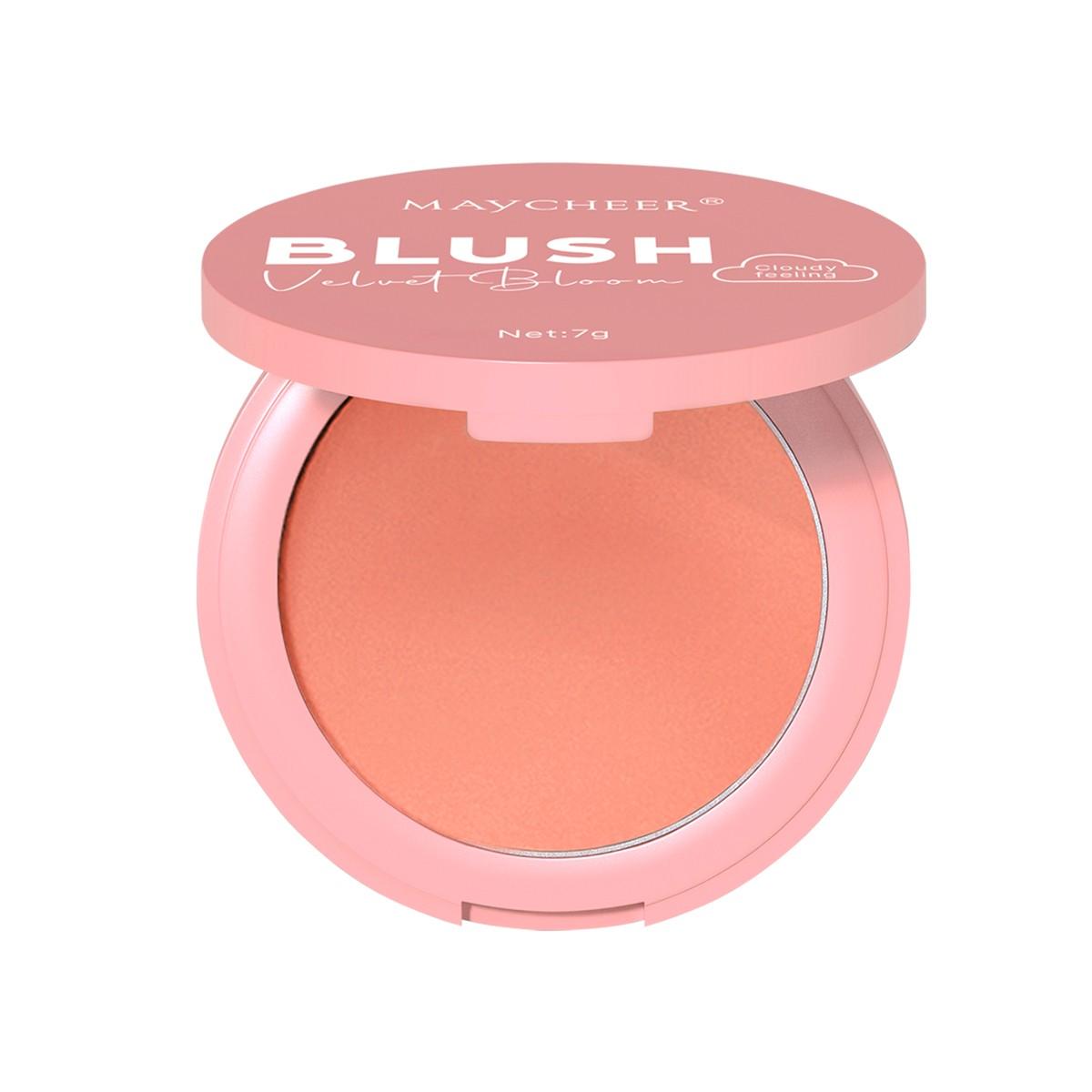Matte Highlighter Blush Powder, Natural Makeup Effect, Long-Lasting, Fade-Resistant, Brightens Skin Tone, Perfect for Everyday Use