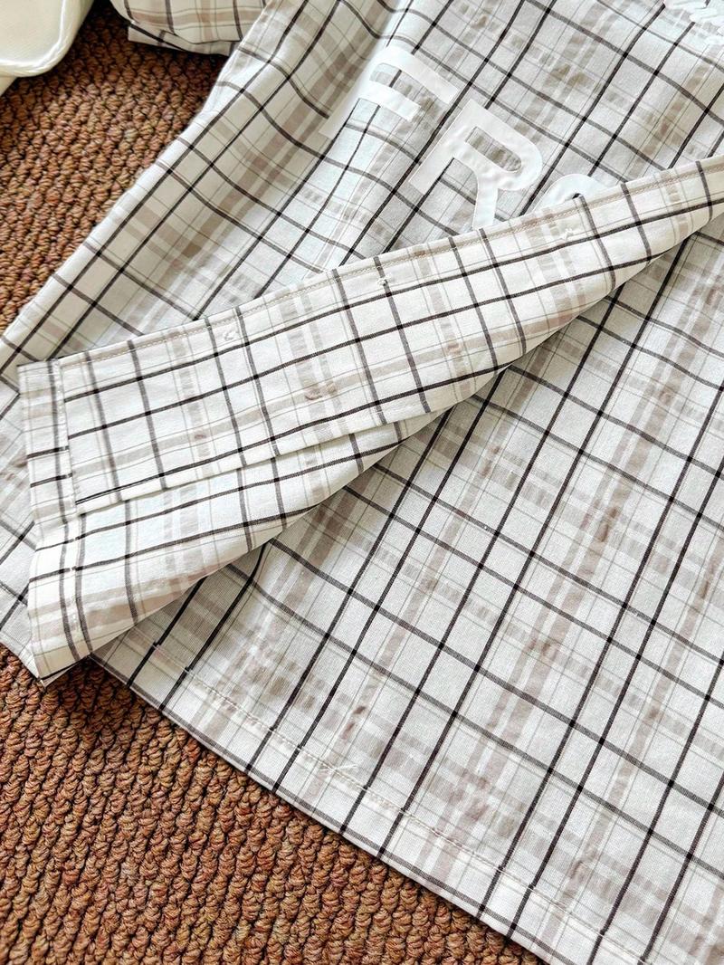 Unisex Free Print Plaid Shirt, Two-Piece Design with Vintage Graphics, Soft Button-Down for Grunge Style and Daily Wear