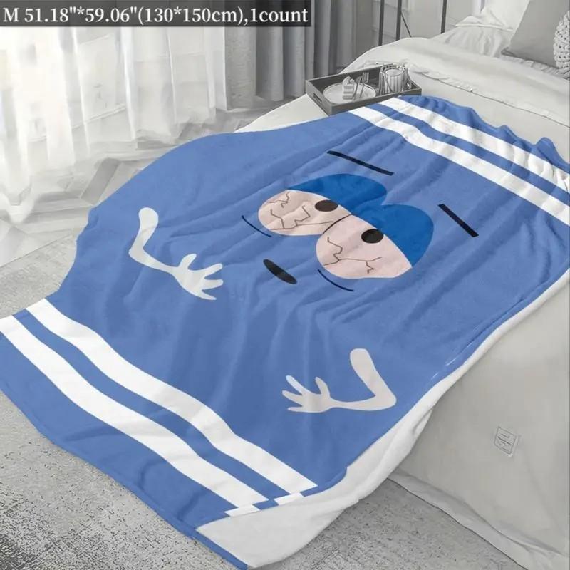 Cartoon Pattern Soft Blanket, 1/2 Counts Casual Throw Blanket, Air-Conditioned Room Blanket, Warm Nap Blanket for Home & Office