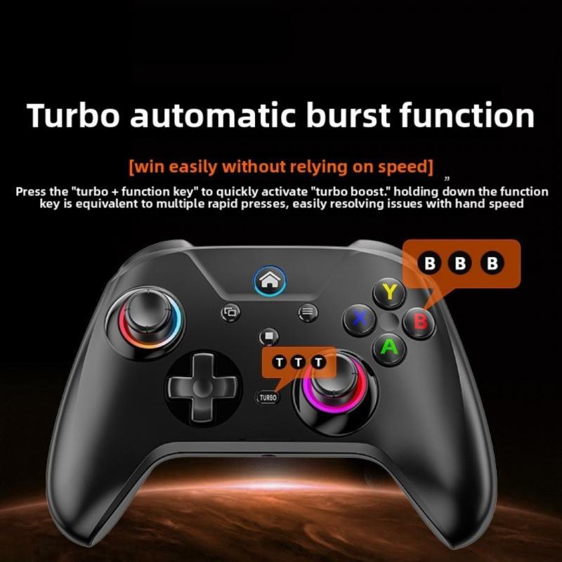 Anti drift calibration guide for wireless game controller Pro, PS5 equipped with LED lights, dual vibration, motion sensing, programmable buttons and 600mAh battery, Console Controller Accessories