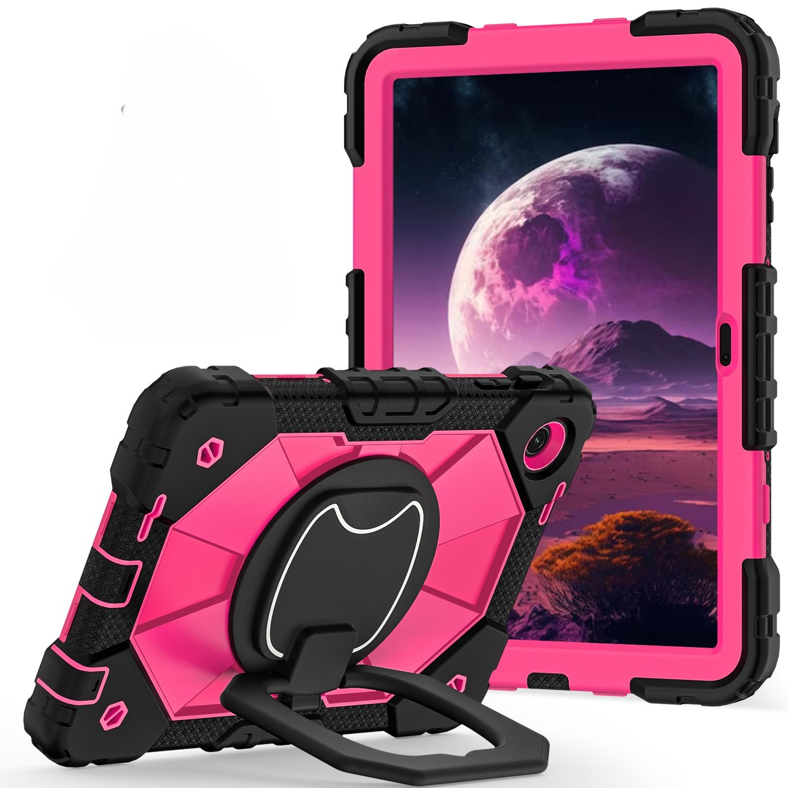 Heavy Duty Shockproof Case for T-Mobile Revvl Tab 2 2025 10.1 Inch, 360° Bumper Protective Tablet Cover with Rotating Kickstand Handle, Tablet Casing, Accessories, Protection