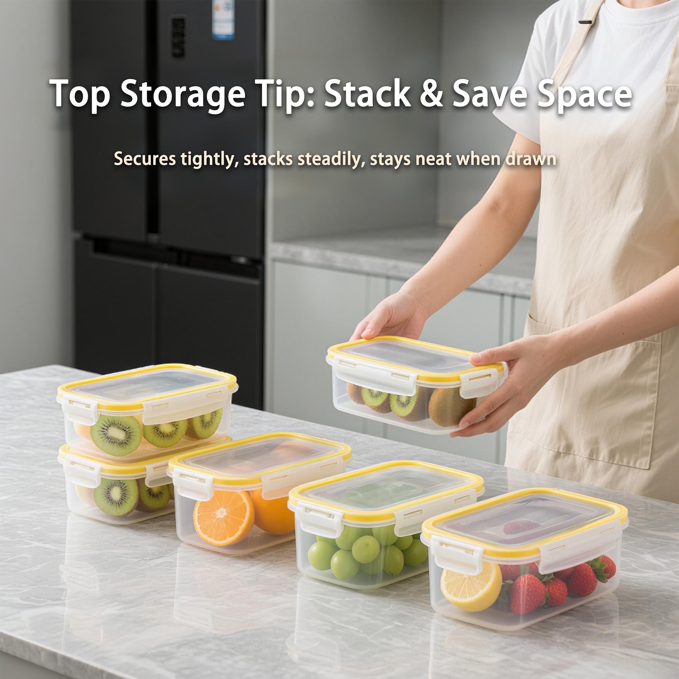 48-Piece / 24-Piece / 8-Piece Reusable Meal Prep Containers with Lids - Rectangular Space-Saving Design, Hollow Waterproof Silicone Construction, Air-Tight Seal, Freezer-Safe & Dishwasher-Safe, Suitable for Storing and Preserving Both Raw and Cooked Foods 48-Piece / 24-Piece / 8-Piece Reusable Meal Prep Containers with Lids - Rectangular Space-Saving Design, Hollow Waterproof Silicone Construction, Air-Tight Seal, Freezer-Safe & Dishwasher-Safe, Suitable for Storing and Preserving Both Raw and Cooked Foods