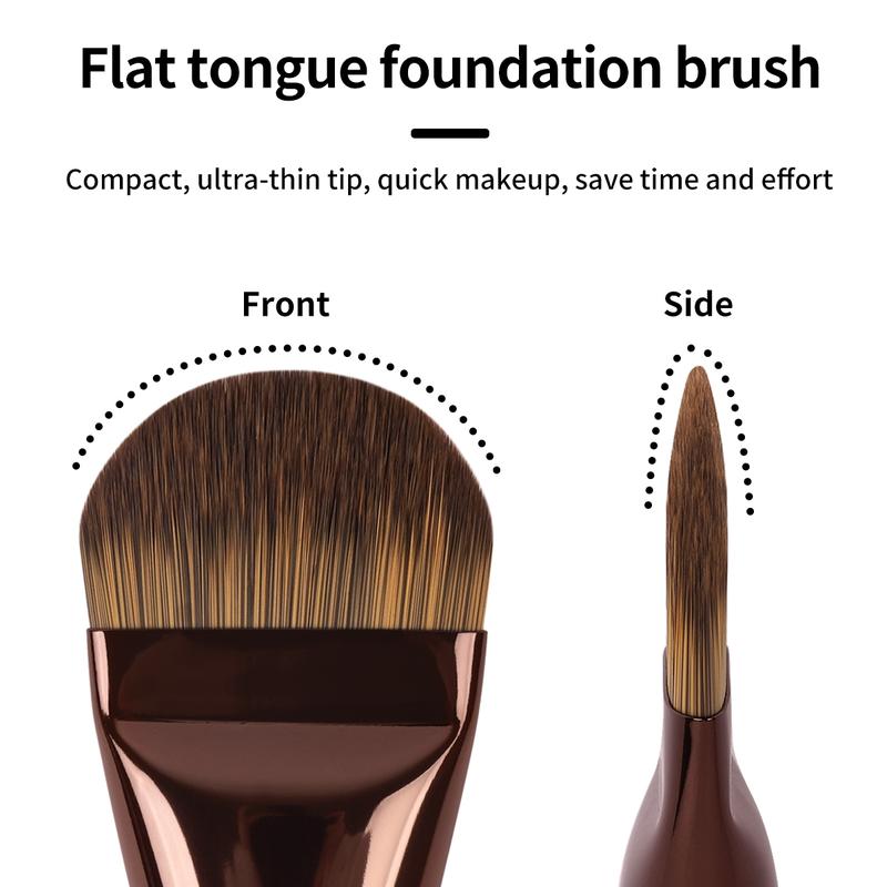 MAANGE 10pcs Makeup Brush Set, Makeup Brushes Set, Foundation Brush Blush Brush Contour Brush Concealer Brush Eyeshadow Brush Blending Brush Eyelash Brush Eyebrow Brush, Professional Face & Eye Makeup Kit for Travel and Daily Use