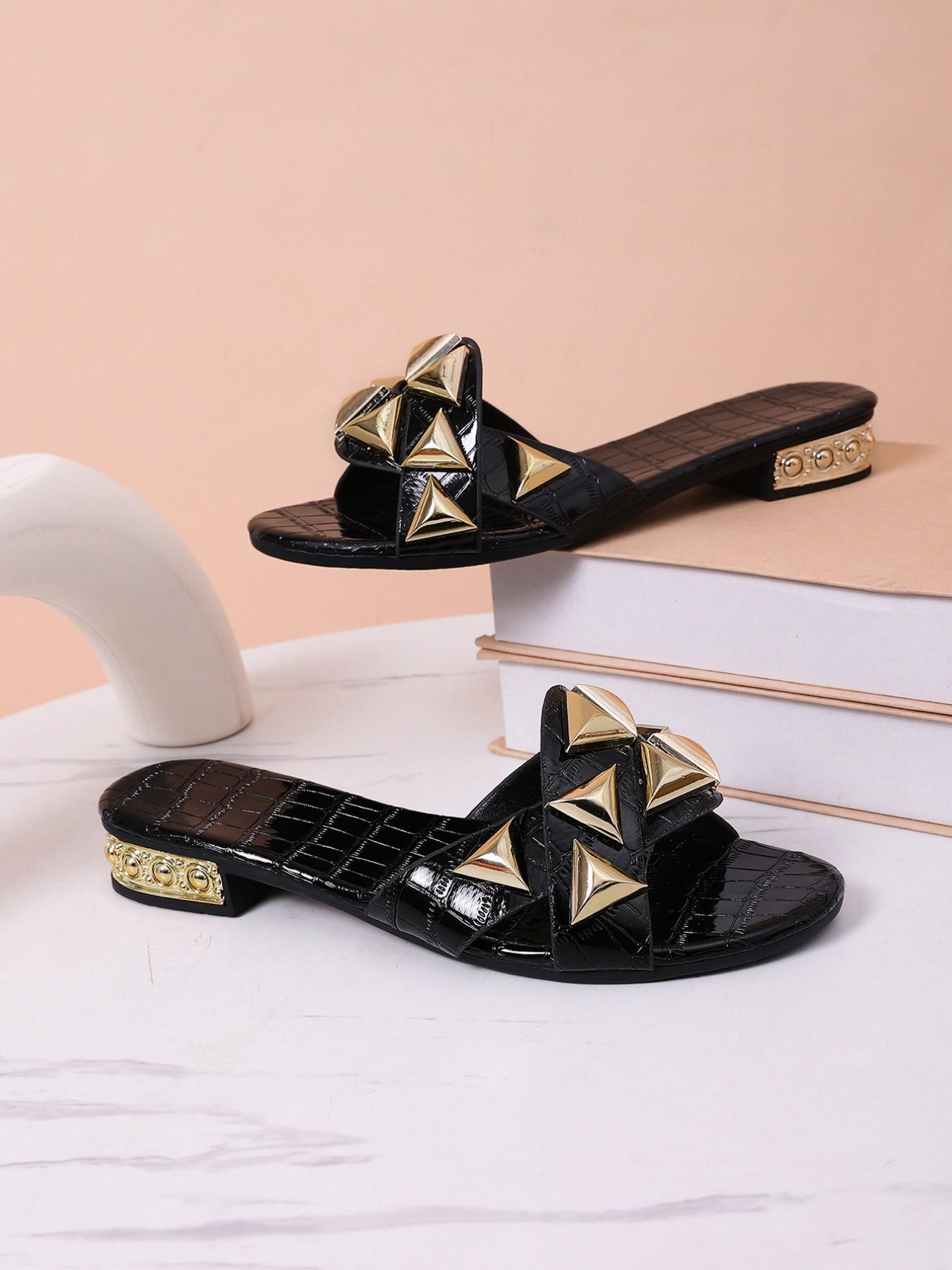 Women's Summer New Heeled Sandals, Snake Print Upper, Unique Design, Fashion Rhinestone Heel, Slip-On Comfort, Ideal for Daily Wear and Vacation
