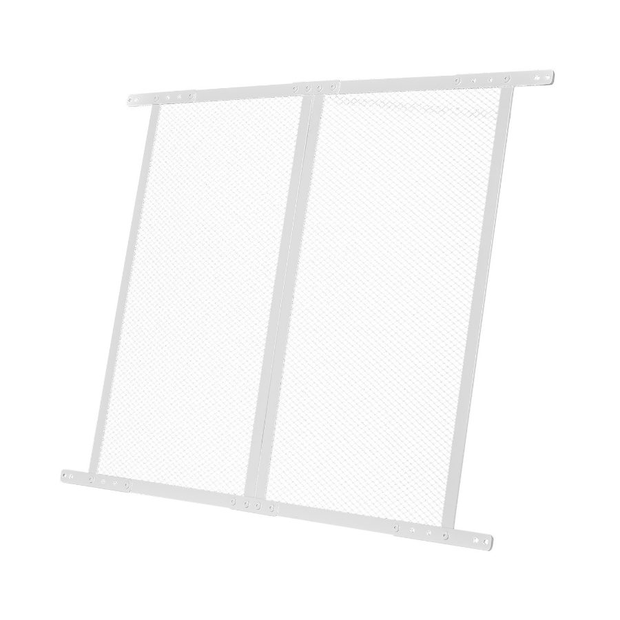 VEVOR RV Screen Door Protector, 28.5x31.5 inch Door Grille, Easy to Install and Disassemble, Reinforced Breathable Protective Mesh, Aluminum Alloy Camper RV Entry Protector for Pet Protection, White