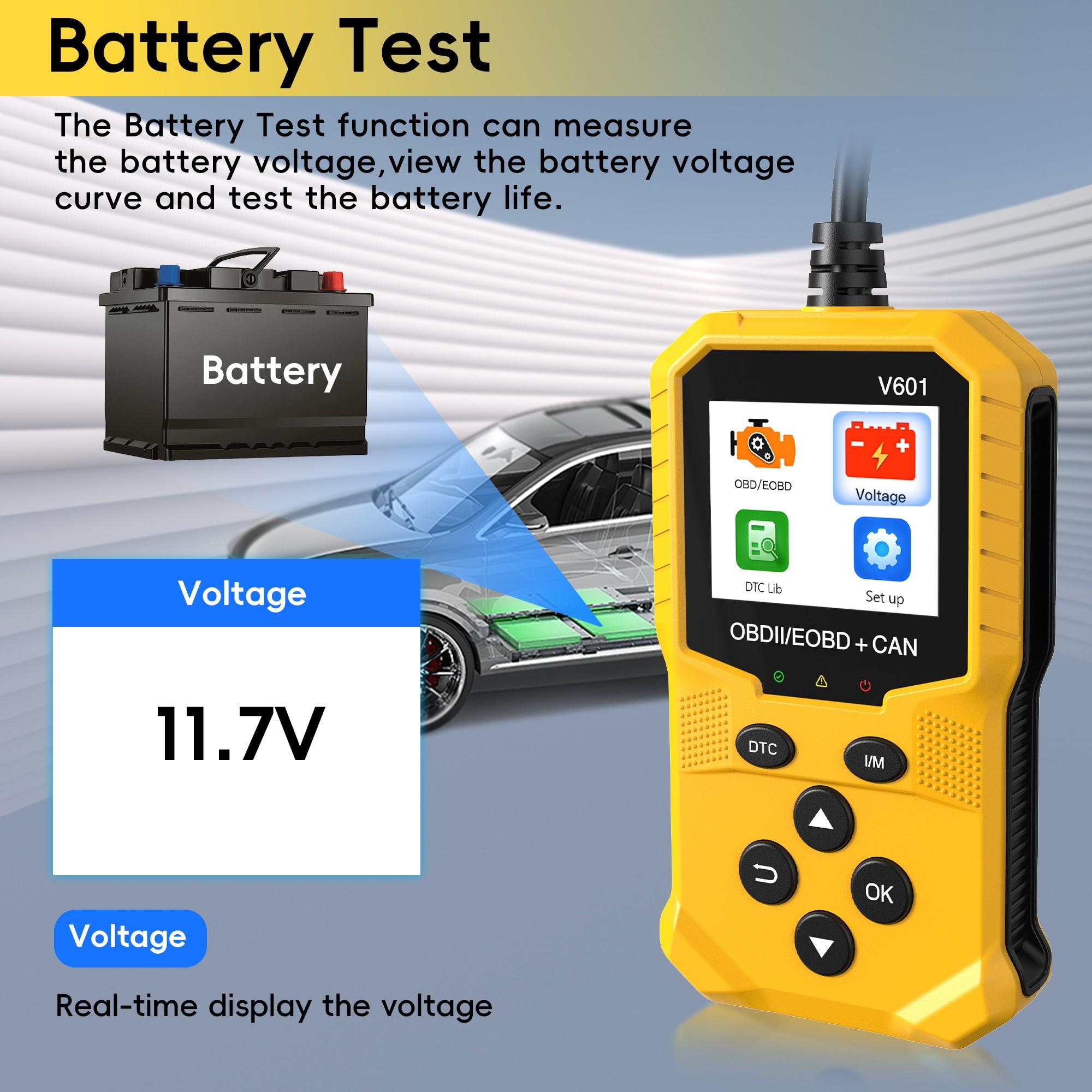 Obd2 Scanner - USB Powered Car Code Reader and Engine Diagnostic Tool, Compatible with All Obd Ii Vehicles, Fits Models Post 1996
