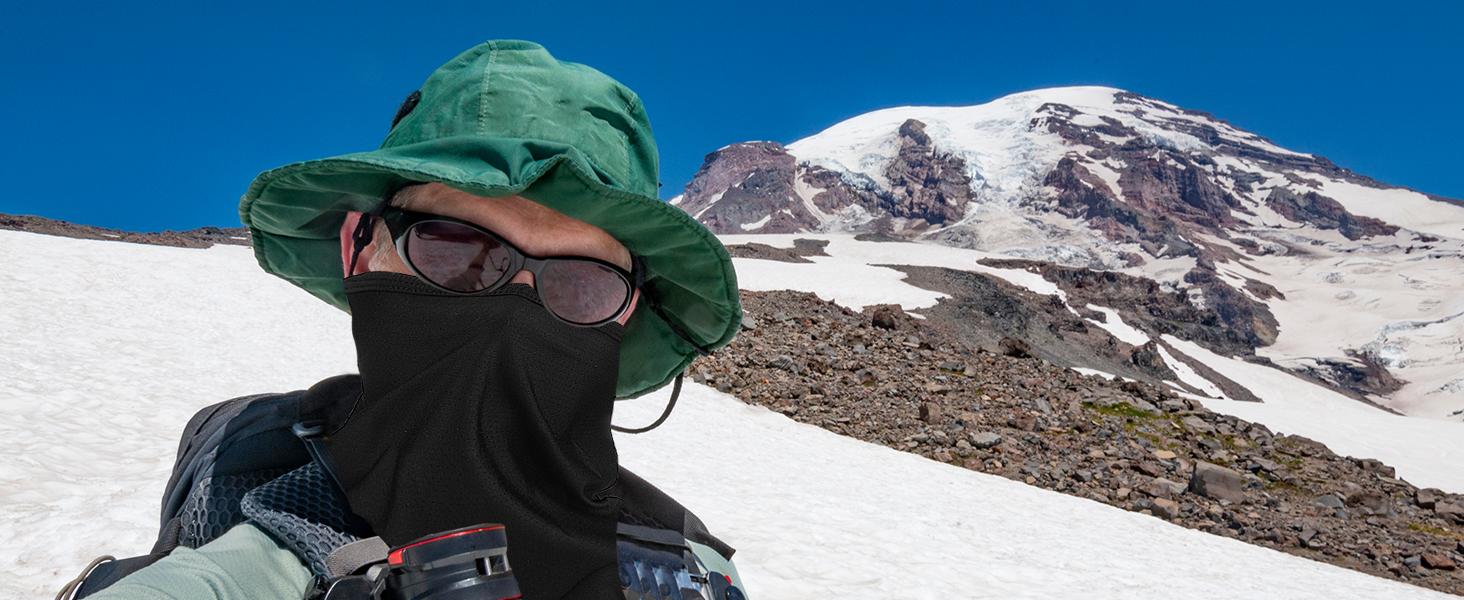 Ice Silk Cooling Cycling Triangle Face Mask Bandana for Men - UV Protection Neck Gaiter, Sun & Dust Shield for Motorcycle Riding, Hiking