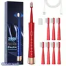 Electric Toothbrush Set, 1 Box Electric Toothbrush & 8 Counts Replacement Brush Heads, Oral Care Product for Adults, Intelligent Deep Cleaning Toothbrushes, Rechargeable Electronic Toothbrushes