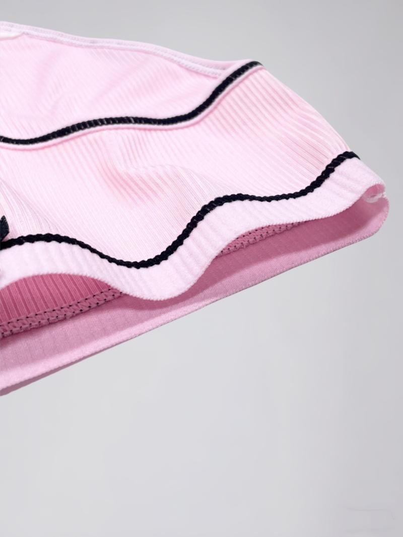 9-16Y,Girl's Simple Soft Comfortable Breathable Panties, With Cute Bow Design,Elastic Waistband, Student Underwear,Girl's Daily Briefs for All Seasons