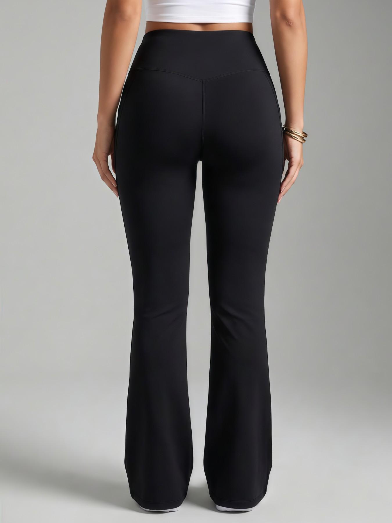 Yoga Pants Tight Leggings, High Waist Slim Fit Sportswear, Plain Unlined, All Season Wear, Comfortable and Versatile
