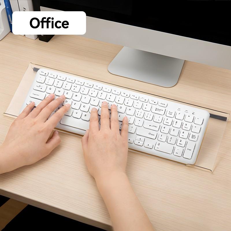 Transparent Acrylic Keyboard Stand with Silicone Anti Slip Strip, 1 Count Keyboard Wrist Rest, Desk Organizer for Office Home School Dormitory, Durable Keyboard Accessories