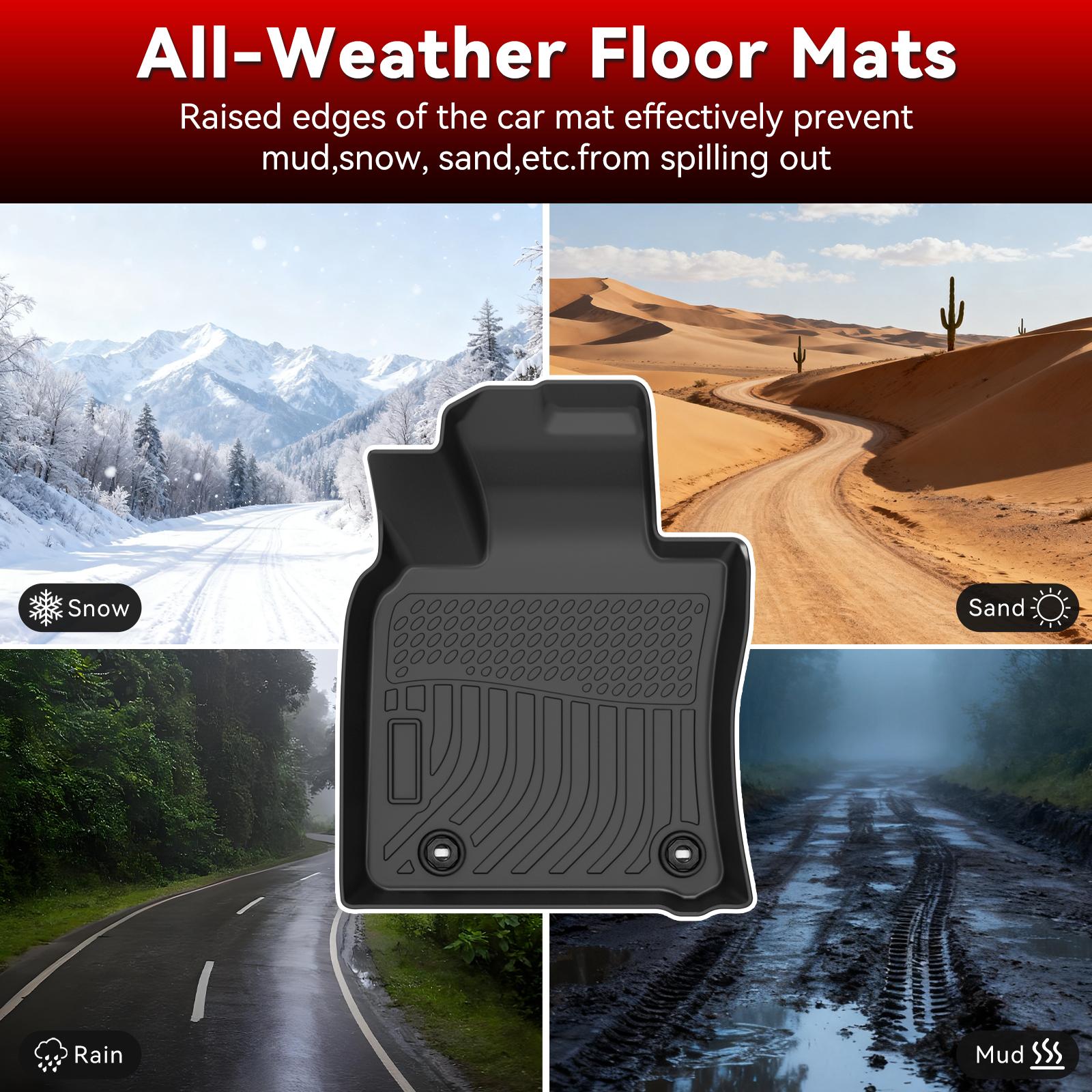 KELCSEECS For BMW X5 2019-2026 Floor Mats & Cargo Liners ,Custom Fit All-Weather Protection ,TPE Material, Non-Slip, Waterproof, Easy to Clean, Eco-Friendly, Safe, Durable, Front-Rear Row & Trunk Automotive Accessories with Extreme Abrasion Resistance