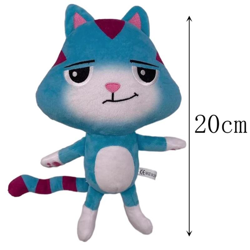 New Gabby Dollhouse Plush Toy Mercat Cartoon Animal Smiling Cat Car Hug Gaby Girl Doll Children Birthday Gift