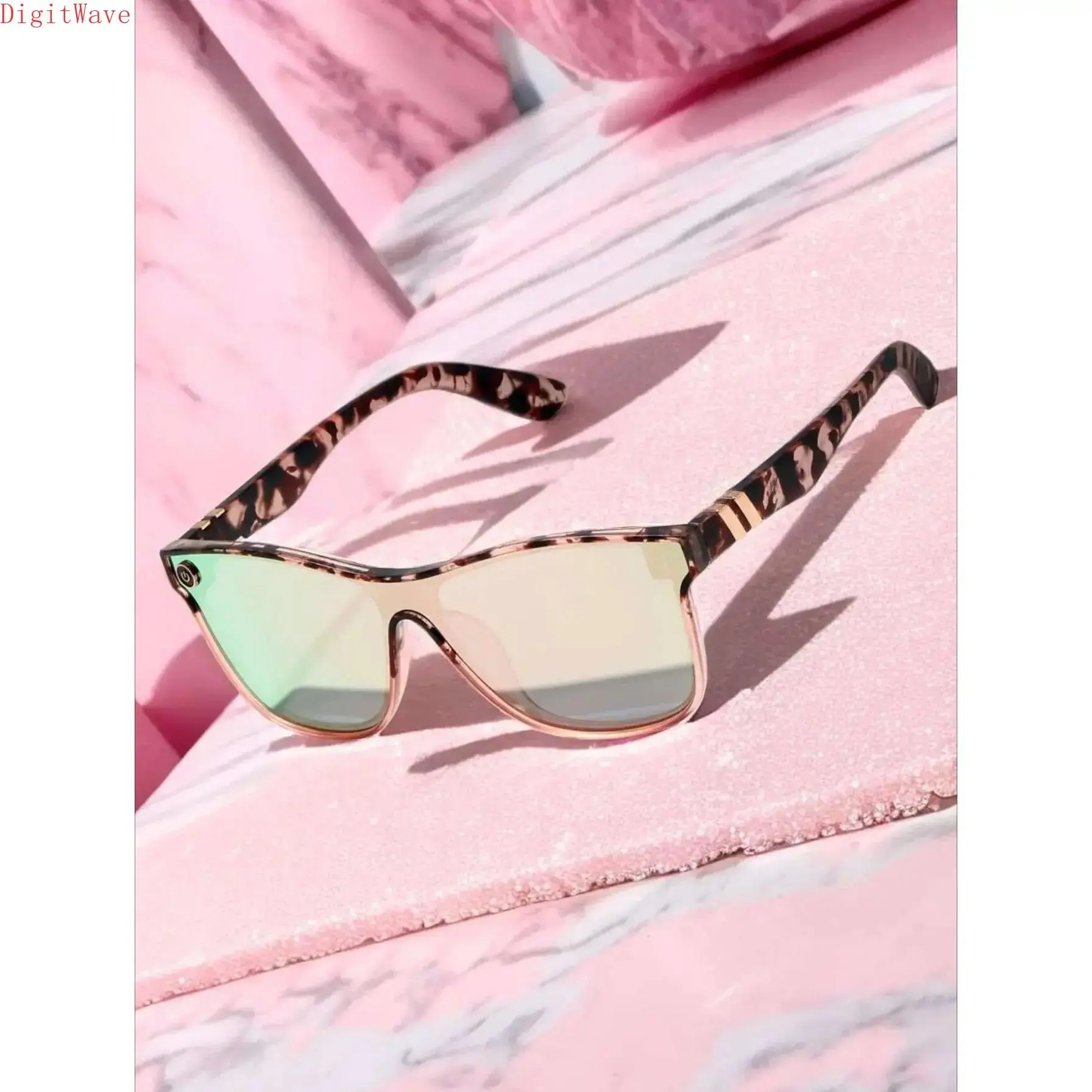 Unisex Tortoiseshell Sporty Chic Sunglasses with Flat-Top PC Frame, Lightweight Resin Sports Eyewear, Anti-Glare HD Lenses, UV400 Protection, Stylish Glasses