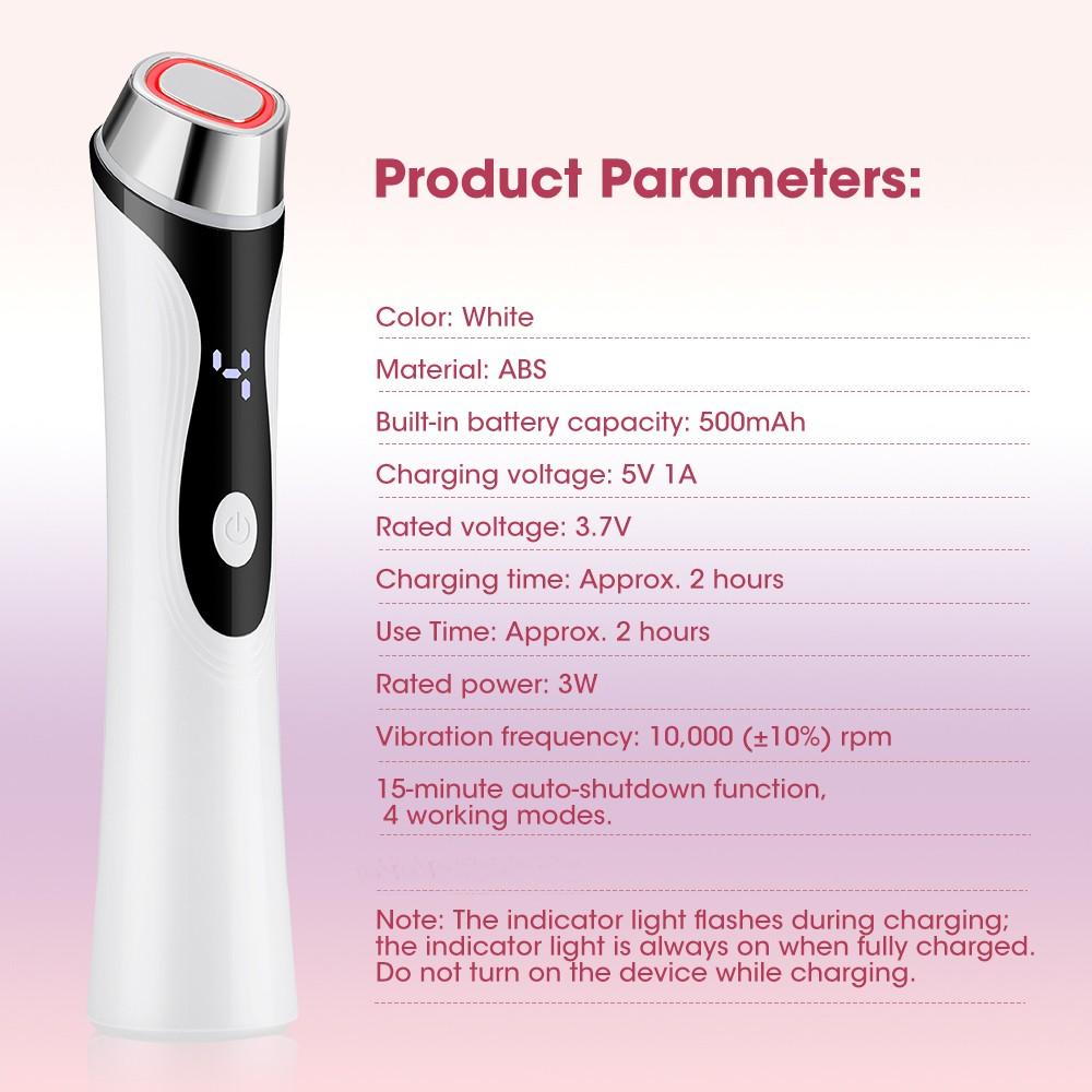 Four-In-One Multi-Function Microcurrent Beauty Device, 4 Color LED Light Skincare Instrument, Facial Massage for Tightened Skin, Best Gift for Women