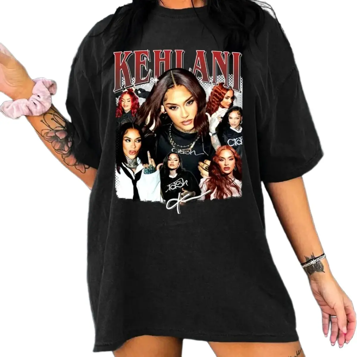 [Graphic Tee]Trending Kehlani Crash Tour Shirt, Vintage 90s Graphic Tee. Unisex T-Shirt Sweatshirt Hoodie, RNB Concert Merch Fan Gift. Casual Oversized Streetwear Top, Y2K Fashion Summer Everyday OOTD Outfit