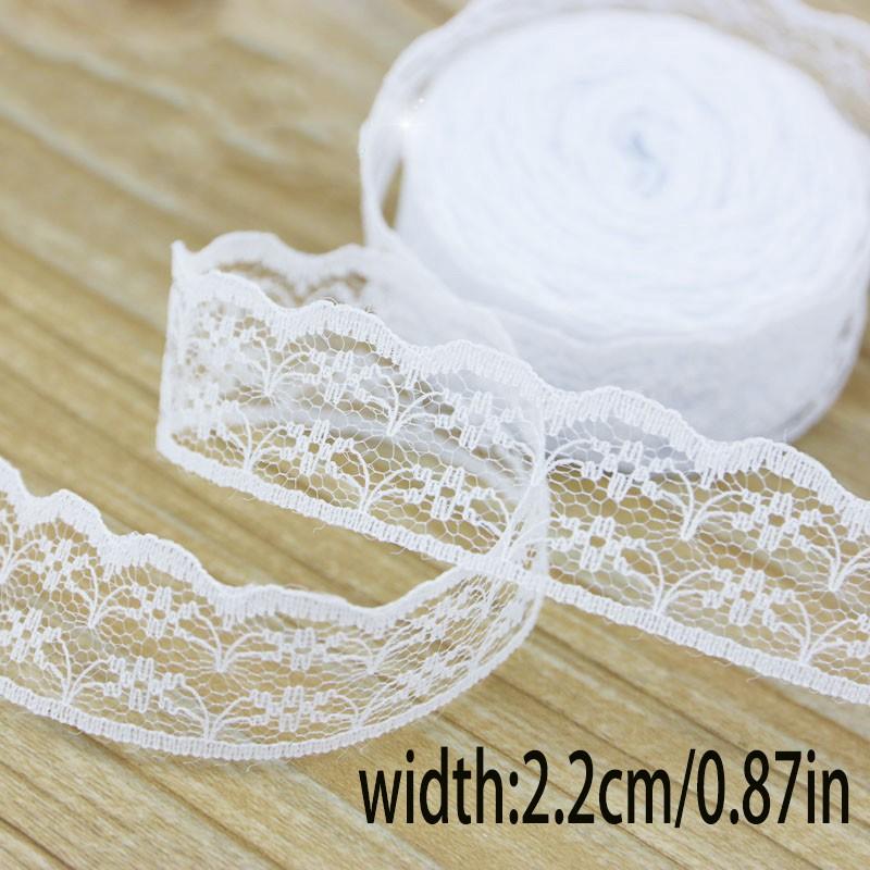 4.5m Lace Trim Roll, Multiple Styles, Ideal for Crafts and Decor, Sewing Accessories, Perfect for DIY Projects, Tablecloths, Curtains