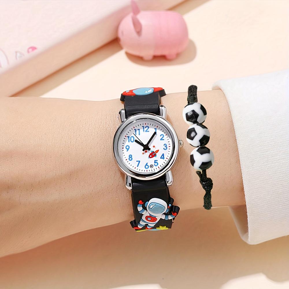 1pc/2pcs New Creative Astronaut Fashion Casual Quartz Watch, Suitable for Daily Wear, Birthday Gift