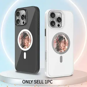 DIY Smart NFC HD Ink Screen Protective Phone Case, Customizable Screen Pattern, Magnetic and Wireless Charging, Fits Apple iPhone 13/14/15/16/17 Pro Max Accessories