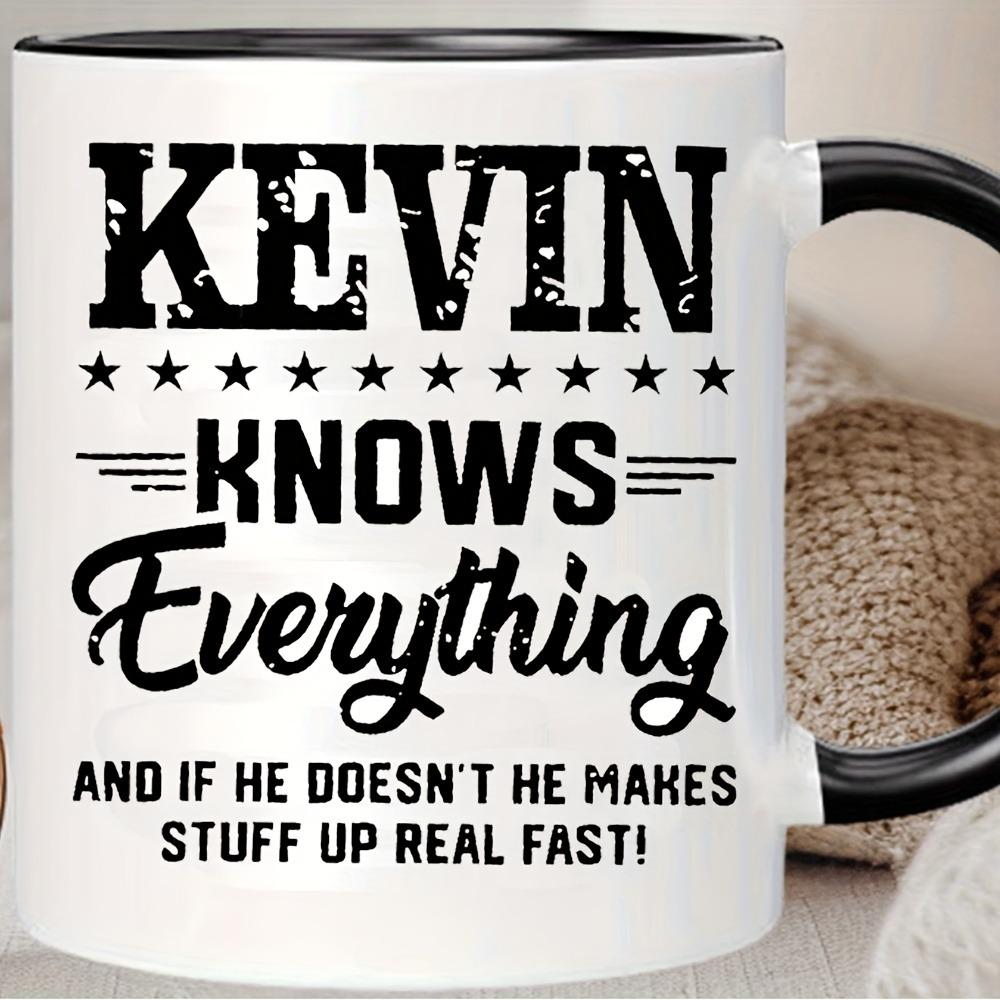 1pc Kevin-Themed Funny Ceramic Cup - Durable & Reusable Coffee/Milk Cup Suitable for Kevin Fans, Novelty Gift, Hand Wash Only, Iconic, Unisex for s & (Ceramic Cup)