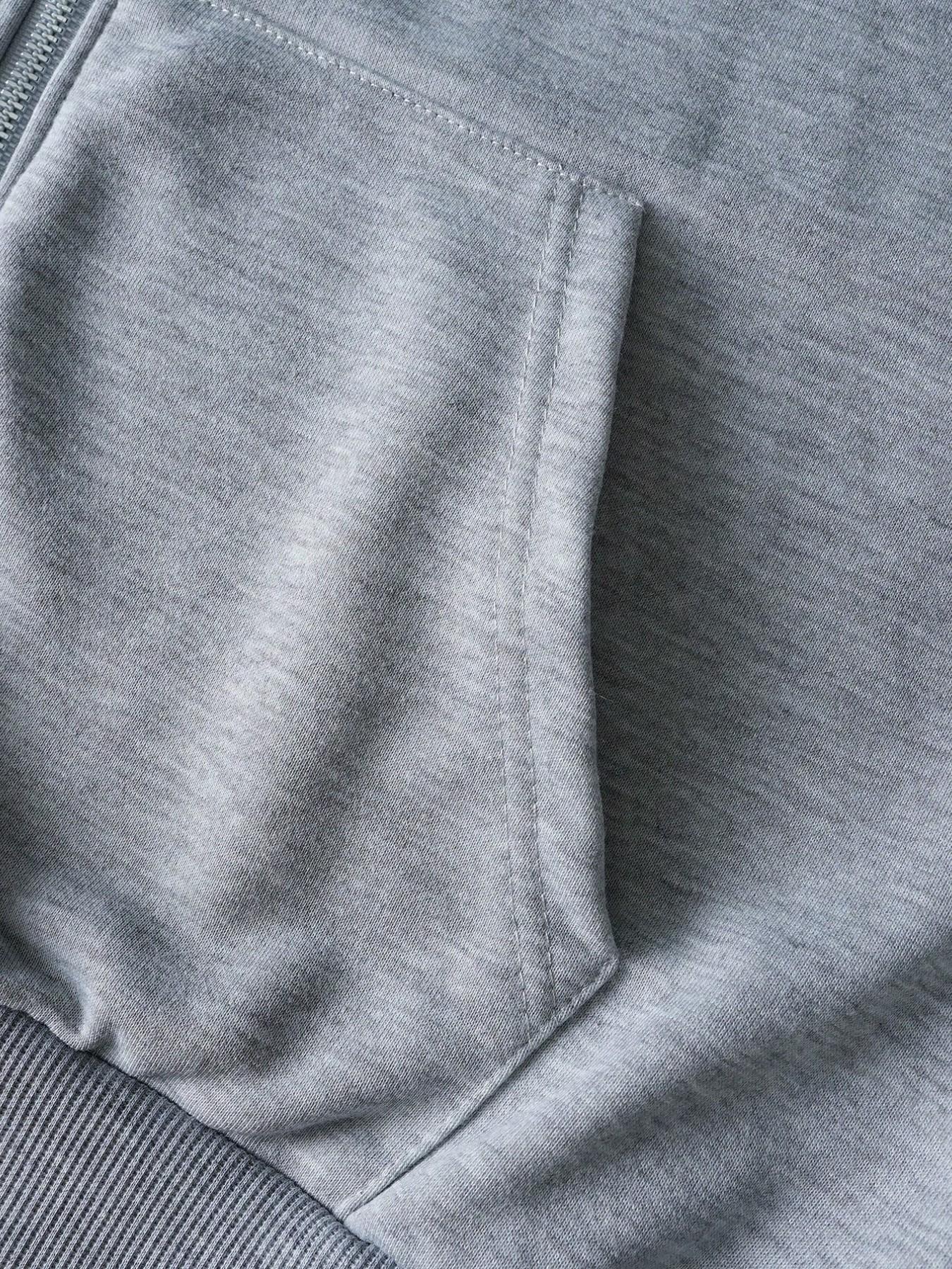 Men's Loose Hoodie and Wide Leg Jogger Set, Leopard Print Embroidery, Casual Comfortable Fit, Spring & Fall Home Wear