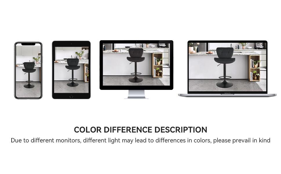 Modern Bar Stool Set of 2, Adjustable Faux Leather Upholstered Swivel Counter Stools, Counter Height Barstools with Back for Kitchen Island, Rust Modern Bar Stool Set of 2, Adjustable Faux Leather Upholstered Swivel Counter Stools, Counter Height Barstools with Back for Kitchen Island, Rust