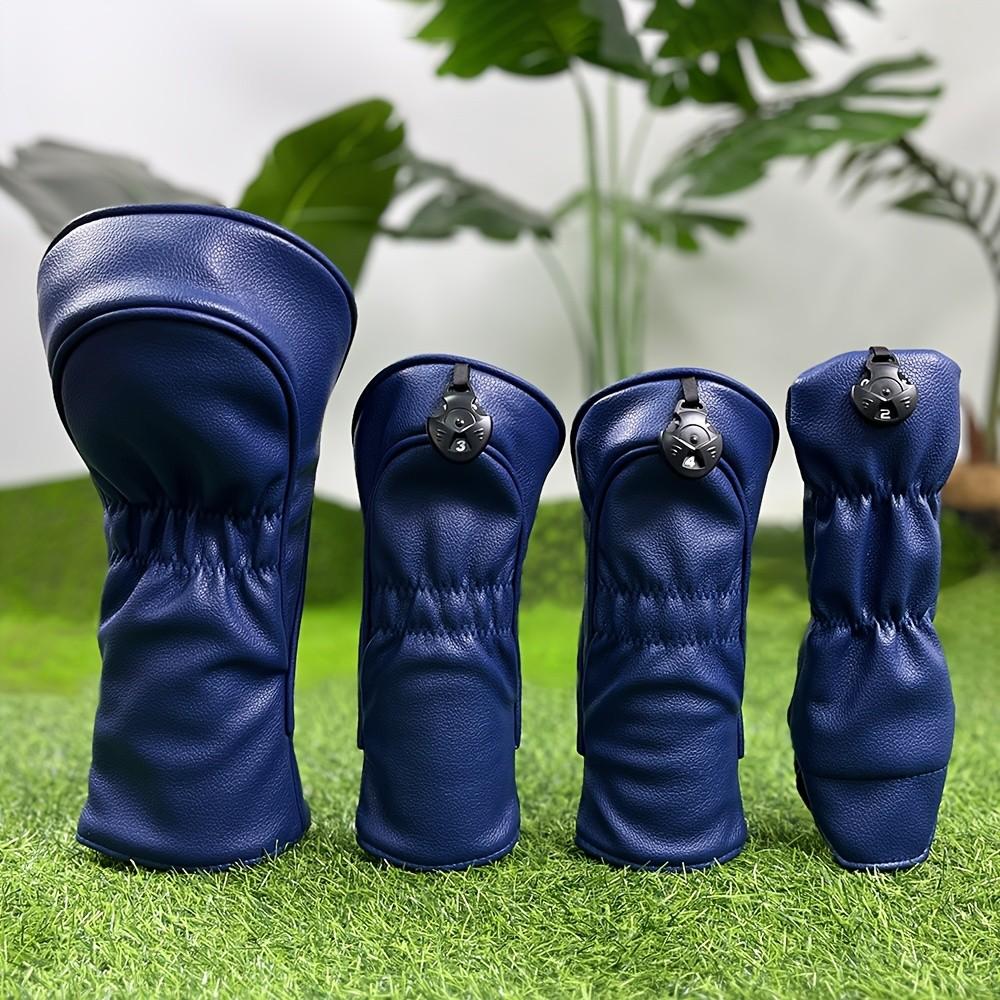 Blue Golf Club Head Cover, Durable Waterproof Protection, Safe Golf Accessory, Best Club Protection, Essential Golf Gear, Golf Equipment