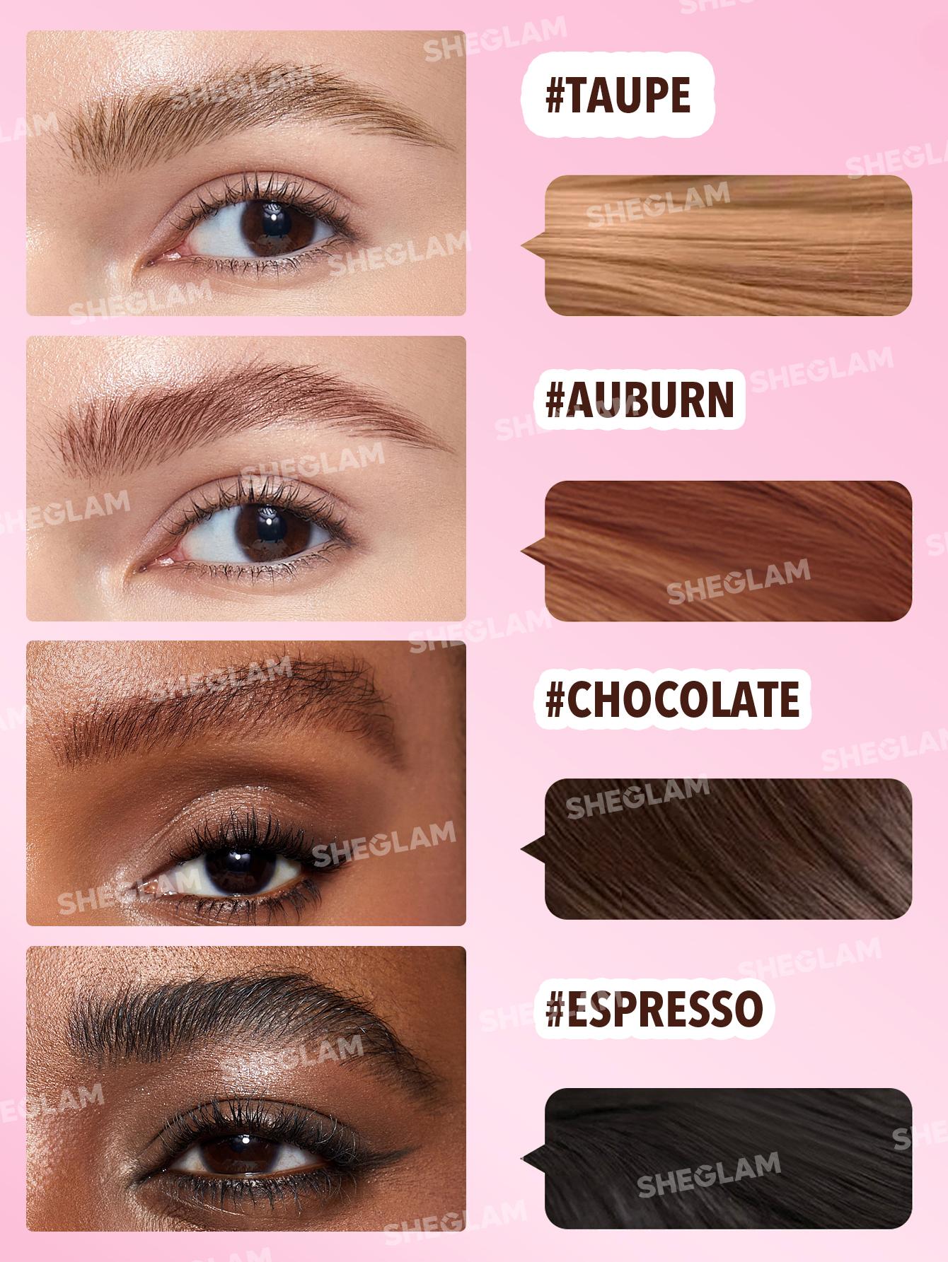 SHEGLAM Brow-fection Angled Brush & Dip-Chocolate Eyebrow Pencil Set Eyebrow Makeup Products-Effortlessbeauty